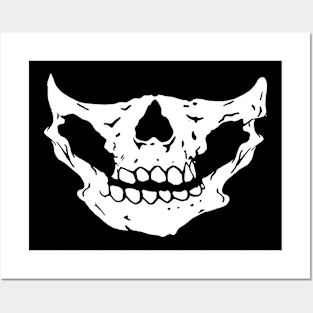 Skull Face Motorcycle Mask Posters and Art